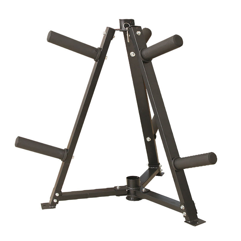 Heavy-Duty Vertical Weight Disc & Dumbbell Rack - 300kg Capacity Storage Stand - Space-Saving Organiser for Home Gym - 6 Fasten Clamps for 5cm Plates and Dumbbells - Compact Exercise Equipment