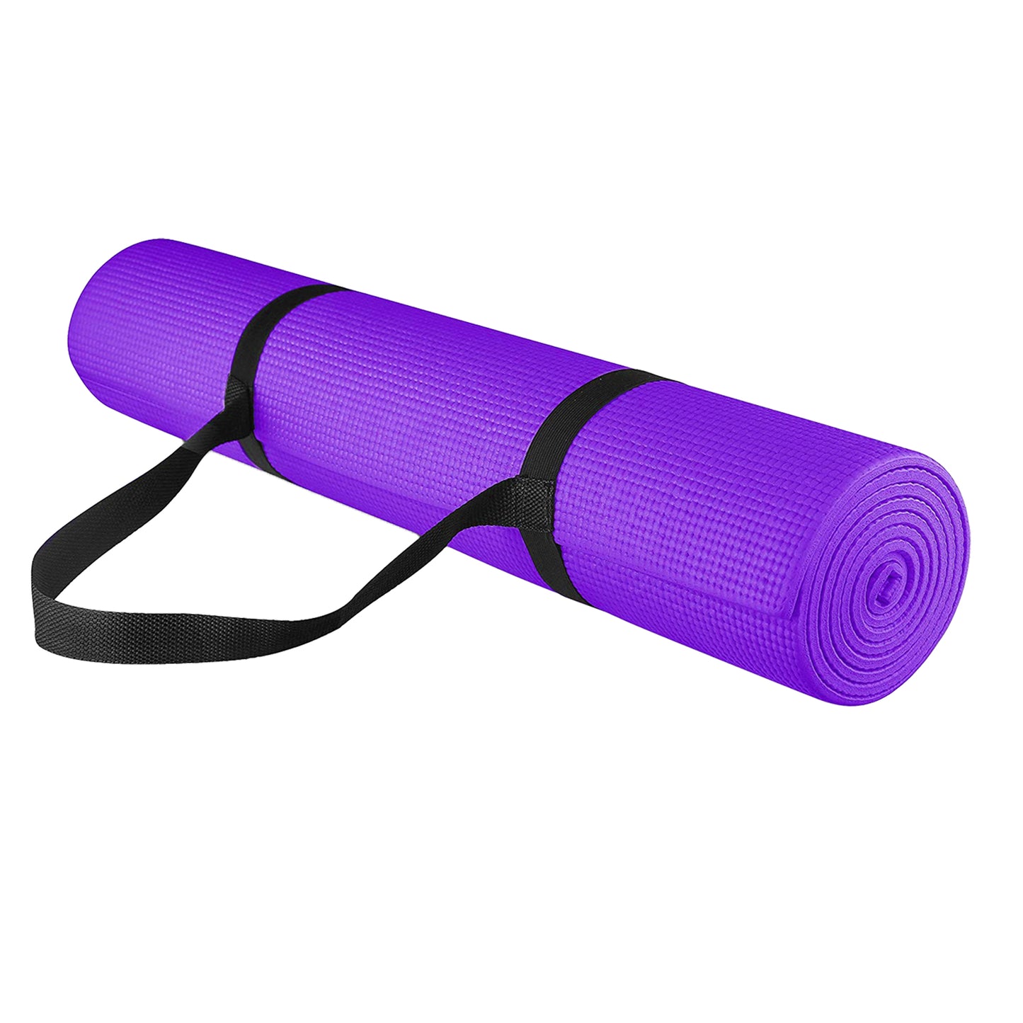 Premium 15mm Extra Thick Yoga Mat Non-Slip NBR Foam - Professional Exercise Mat for Yoga, Pilates & Home Fitness - Eco-Friendly Cushioned Workout Floor Mat with Carry Strap - Anti-Tear Design