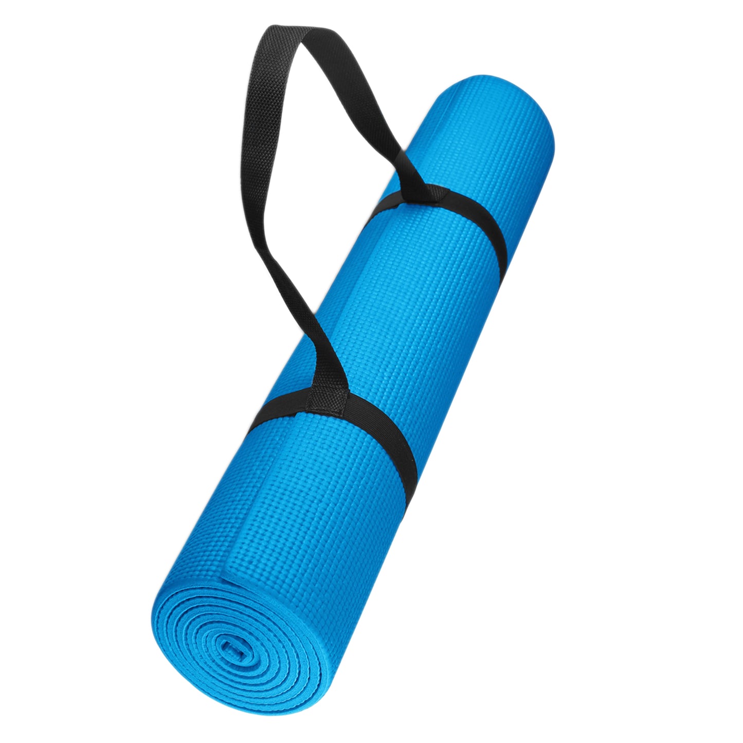 Premium 15mm Extra Thick Yoga Mat Non-Slip NBR Foam - Professional Exercise Mat for Yoga, Pilates & Home Fitness - Eco-Friendly Cushioned Workout Floor Mat with Carry Strap - Anti-Tear Design