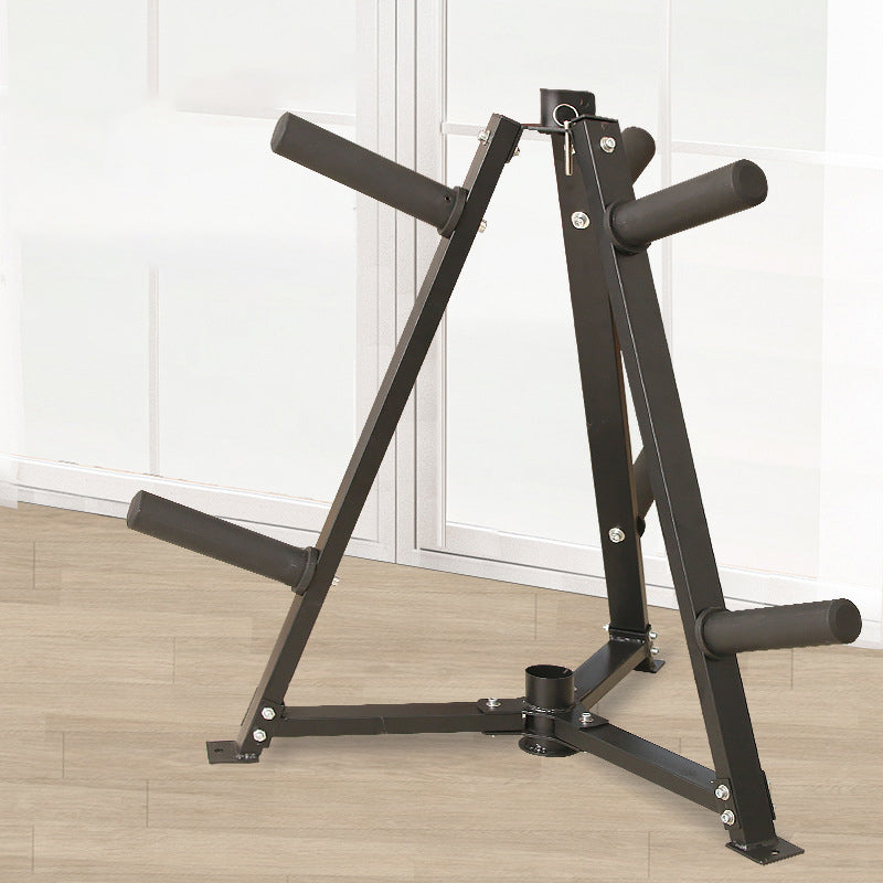 Heavy-Duty Vertical Weight Disc & Dumbbell Rack - 300kg Capacity Storage Stand - Space-Saving Organiser for Home Gym - 6 Fasten Clamps for 5cm Plates and Dumbbells - Compact Exercise Equipment