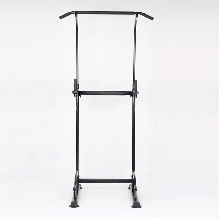 Pull-Up & Dip Station Power Tower – Adjustable Height Multi-Function Workout Stand with Bold Steel Frame for Full Body Strength Training at Home Gym