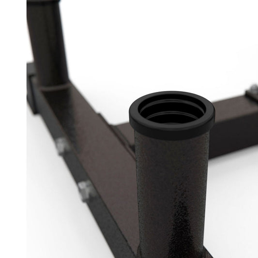 Olympic Weight Tree & Bar Stand 3-Tier: Heavy-Duty Storage Rack for 2-Inch Plates - Home Gym Organiser with 200kg Capacity - Scratch-Resistant Powder-Coated Steel Frame - Compact Equipment Storage