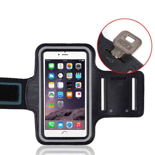 Premium Sports Armband Phone Holder - Adjustable Running Exercise Arm Band with Card Slot - Water Resistant Cell Phone Case for iPhone 16 Pro, Samsung Galaxy - Secure & Touchscreen Compatible