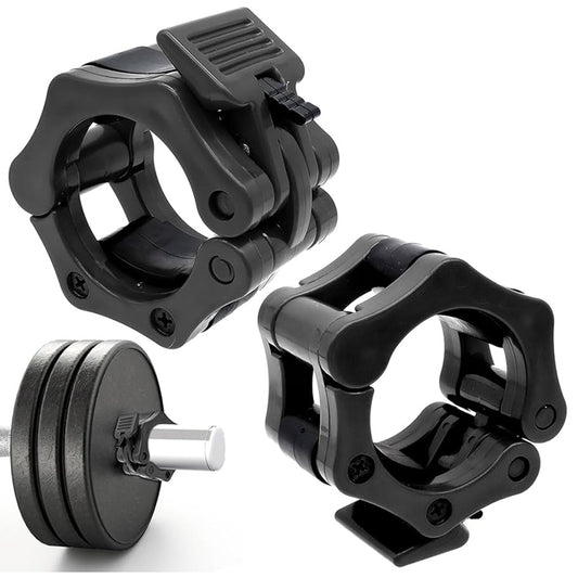 Professional Olympic Barbell Collars 2" – Heavy Duty Quick Release Weight Clamps for Secure Plate Locking – Premium ABS Construction Weightlifting Clips – No-Slip Design for CrossFit, Powerlifting and Strength Training.