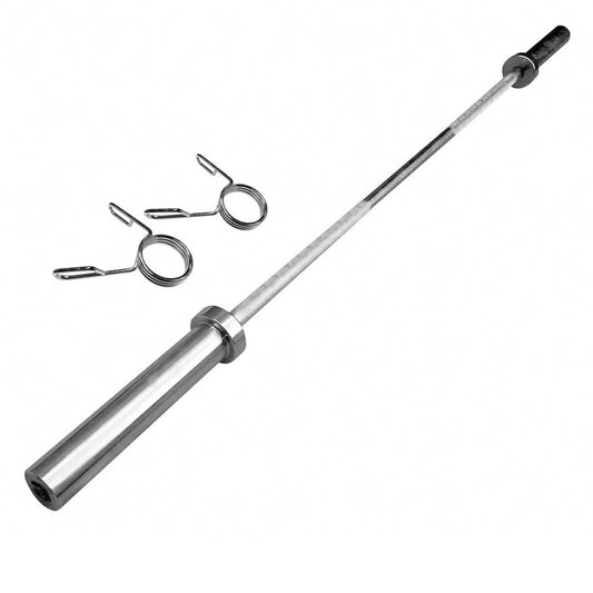 Premium Olympic 2" Barbell - Professional Strength Training Bar - Multi-Length Options (4ft, 5ft, 6ft, 7ft) - High Capacity Steel Construction - Complete with Spring Collars - Perfect for Home Gym