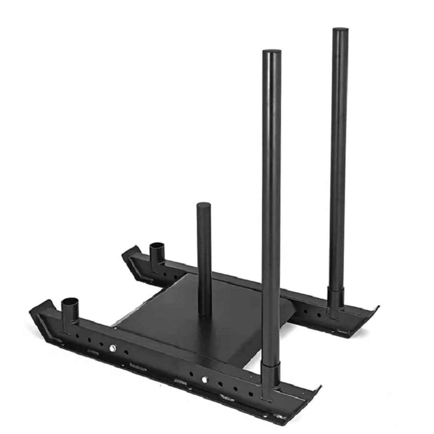 Commercial Push/Pull Power Sled with 10m Sprint Mat – Heavy-Duty Steel, Folding Design, Olympic Plate Compatible for Strength, Speed & Agility Training