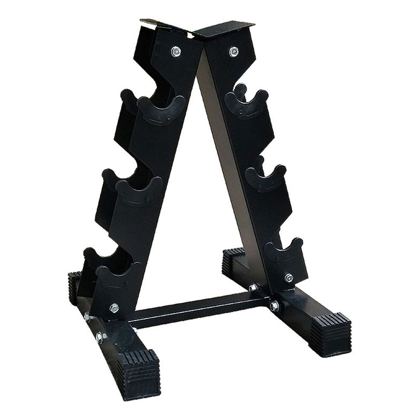 Heavy-Duty Dumbbell Storage Rack - Multi-Tier Options for 3, 4, 5 & 6 Pairs - Steel Weight Organizer Stand for Home Gym, Commercial Fitness Studios - Space-Saving Exercise Equipment Storage Solution