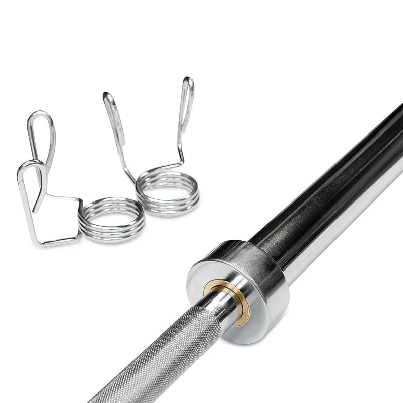 Premium Olympic 2" Barbell - Professional Strength Training Bar - Multi-Length Options (4ft, 5ft, 6ft, 7ft) - High Capacity Steel Construction - Complete with Spring Collars - Perfect for Home Gym