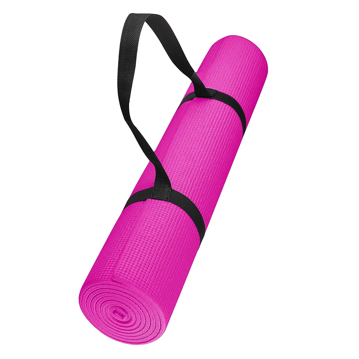 Premium 15mm Extra Thick Yoga Mat Non-Slip NBR Foam - Professional Exercise Mat for Yoga, Pilates & Home Fitness - Eco-Friendly Cushioned Workout Floor Mat with Carry Strap - Anti-Tear Design