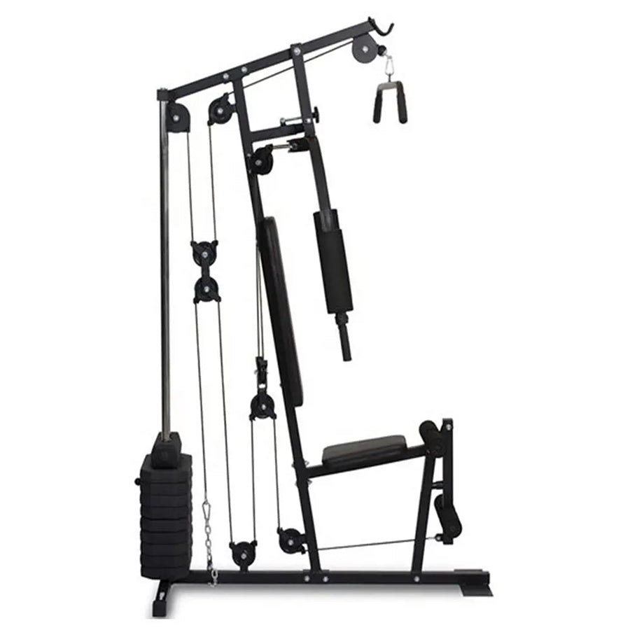 Essential Multi Gym Machine with 45kg/66kg Weight Stack - Complete Home Workout System for Full Body Strength Training - Compact Fitness Station with Multiple Exercise Functions - Professional Grade