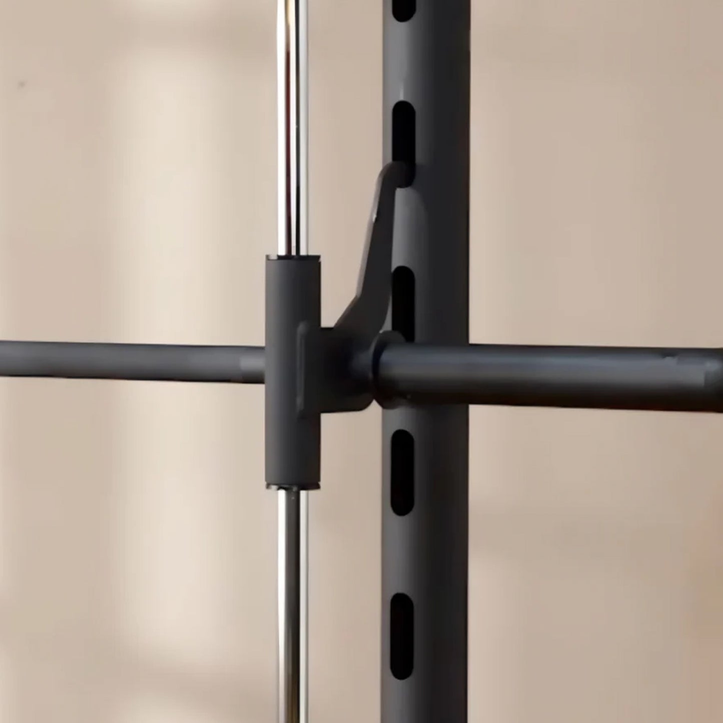 Smith Machine Squat Rack with Pull-Up Bar - Adjustable Home Gym Strength Station for Professional Workouts - 550 LBS Weight Capacity - Premium Steel Construction - Complete Training Solution