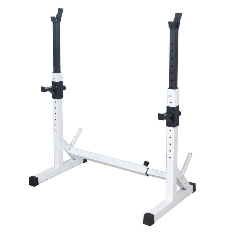 Heavy-Duty Adjustable Squat and Bench Press Rack - Professional Weight Training Stand with 400kg Capacity - Multi-Function Strength Equipment with Dip Handles for Home and Commercial Gyms - Premium