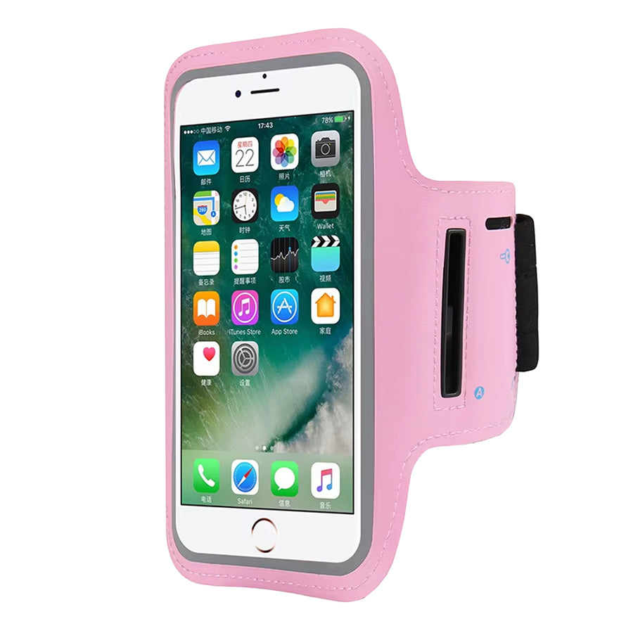 Premium Sports Armband Phone Holder - Adjustable Running Exercise Arm Band with Card Slot - Water Resistant Cell Phone Case for iPhone 16 Pro, Samsung Galaxy - Secure & Touchscreen Compatible