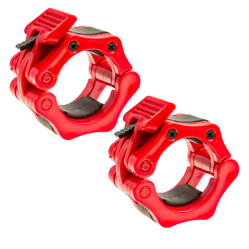 Professional Olympic Barbell Collars 2" – Heavy Duty Quick Release Weight Clamps for Secure Plate Locking – Premium ABS Construction Weightlifting Clips – No-Slip Design for CrossFit, Powerlifting and Strength Training.