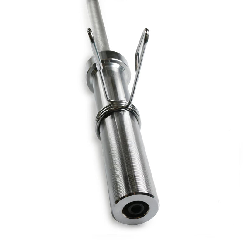 Olympic 2" Spring Collars - Solid Chrome-Finished Barbell Dumbbell Clips for 50mm Weight Bars - Tight Grip Fit Clamps Engineered for Weightlifting Powerlifting Strength Training