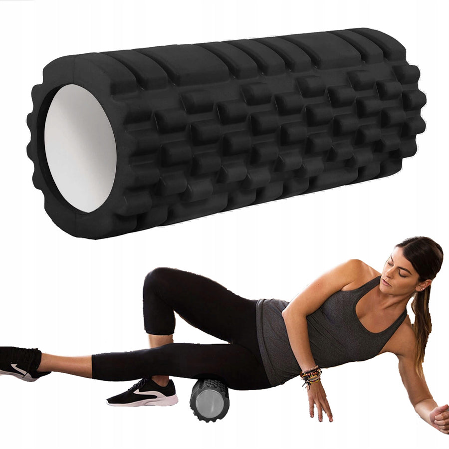 Professional EVA Foam Massage Roller - Grid Pattern Deep Tissue Muscle Recovery Tool - 3 Size Options (30cm, 45cm, 60cm) - Portable Lightweight Design for Athletes, Yogis and Fitness Enthusiasts
