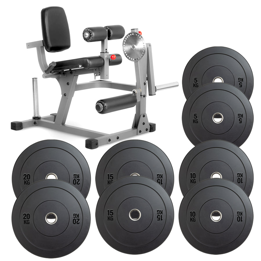 Pro-Grade Leg Extension & Curl Machine - Adjustable Dual Function Home Gym Equipment for Complete Quadriceps and Hamstring Development - Heavy-Duty Steel Frame with Cushioned Padding - Compact Design