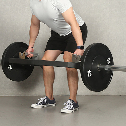 20kg Premium Open Trap Bar with Built-in Deadlift Jack - Olympic Hex Barbell with Rotating Sleeves - Comfortable Knurled Handles for Deadlifts, Shrugs and Rows - Professional Strength Training