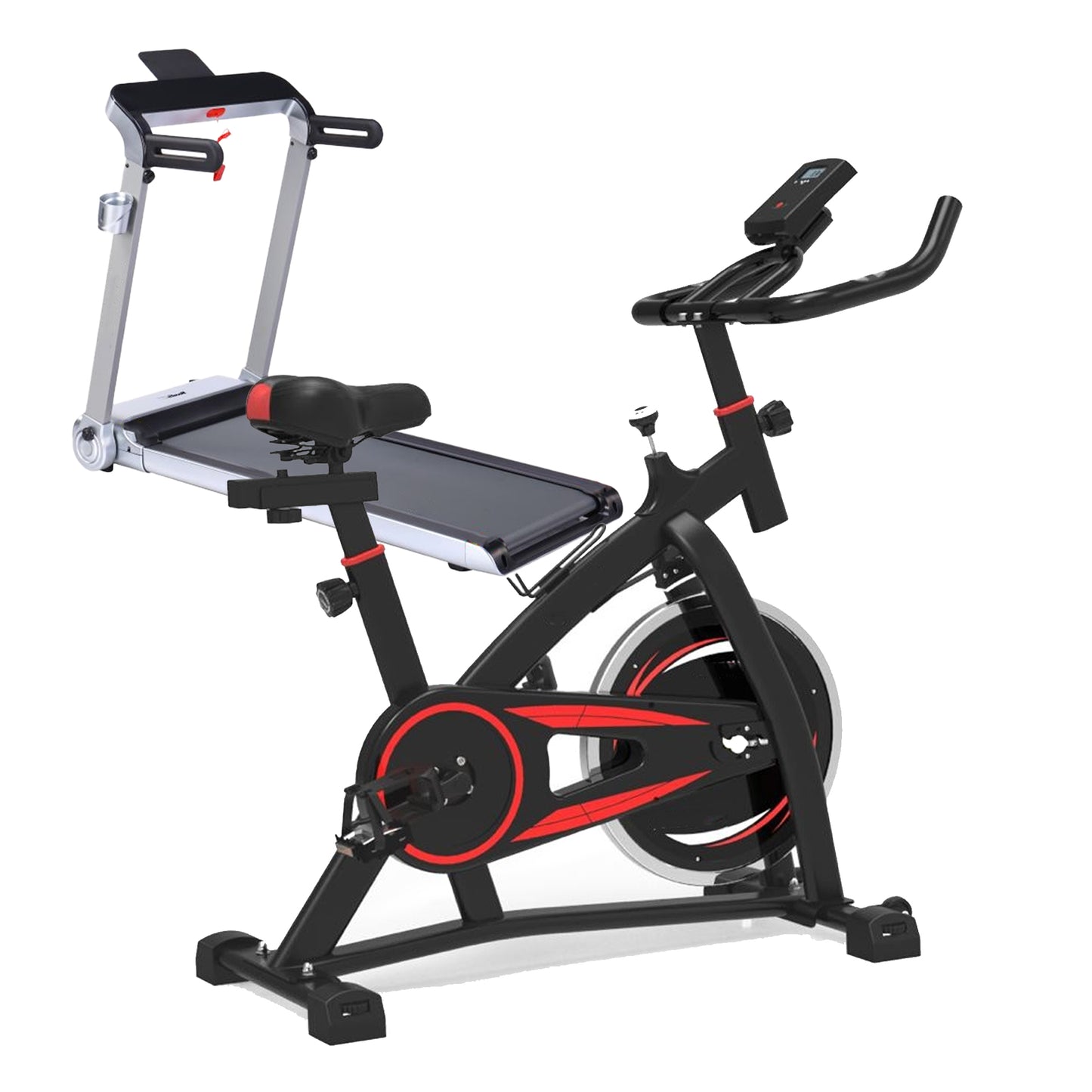 Pro Magnetic Exercise Bike for Home Fitness – Indoor Cycling Stationary Bike with LCD Display, 8kg Flywheel, Silent Belt Drive, Adjustable Seat & Handlebar – Comfortable Cardio Cycling with Tablet Mount for Virtual Workouts or Entertainment