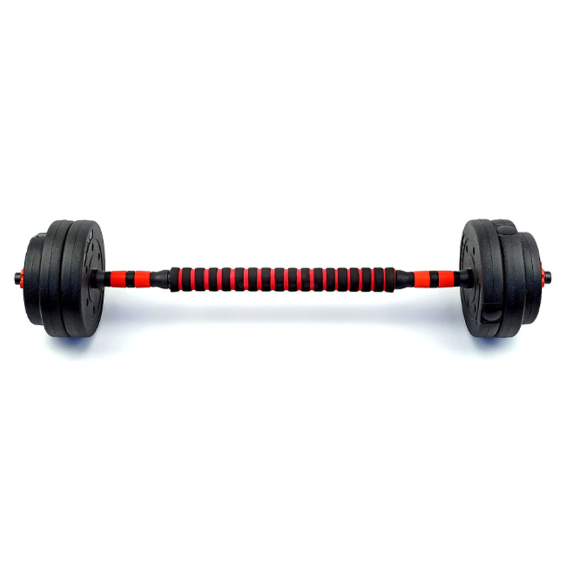 Adjustable Dumbbell & Barbell Set 20kg/25kg/30kg – 2-in-1 Free Weights with Connecting Rod, Ideal for Home Gym, Weight Lifting, Strength & Fitness Training