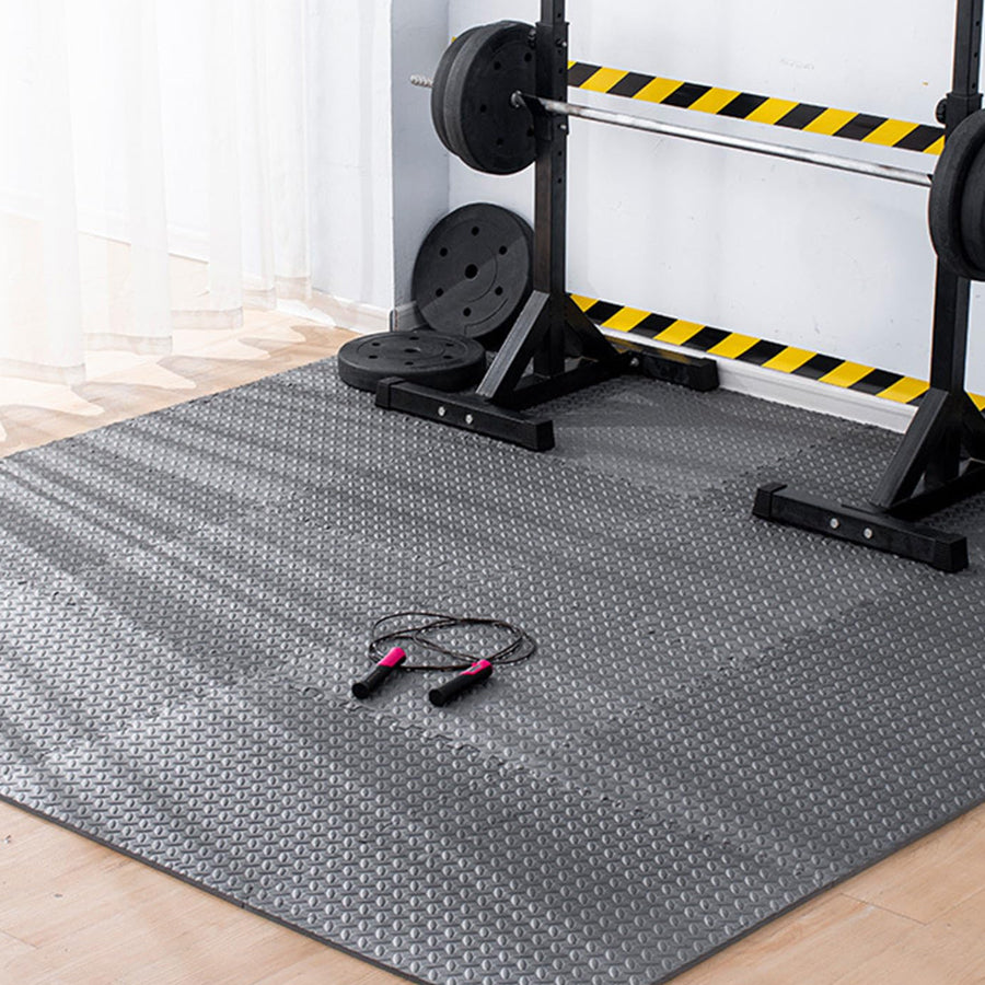 Premium 10mm EVA Foam Interlocking Puzzle Exercise Mats - Protective Home Gym Flooring - Non-Slip Rubber Surface Tiles for Workouts - Customisable High-Density Gym Floor Mats for Weightlifting