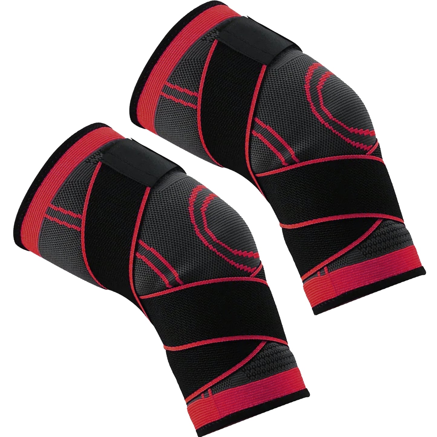 Premium Adjustable Knee Support with Strap for Men & Women - Medical Grade Compression Sleeve for Arthritis, ACL, Meniscus Tear, Joint Pain Relief - Breathable Knee Brace for Running, Weightlifting,
