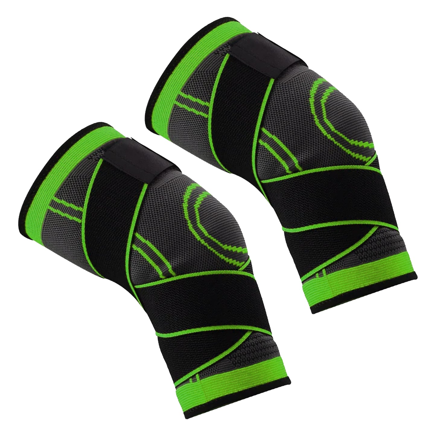 Premium Adjustable Knee Support with Strap for Men & Women - Medical Grade Compression Sleeve for Arthritis, ACL, Meniscus Tear, Joint Pain Relief - Breathable Knee Brace for Running, Weightlifting,