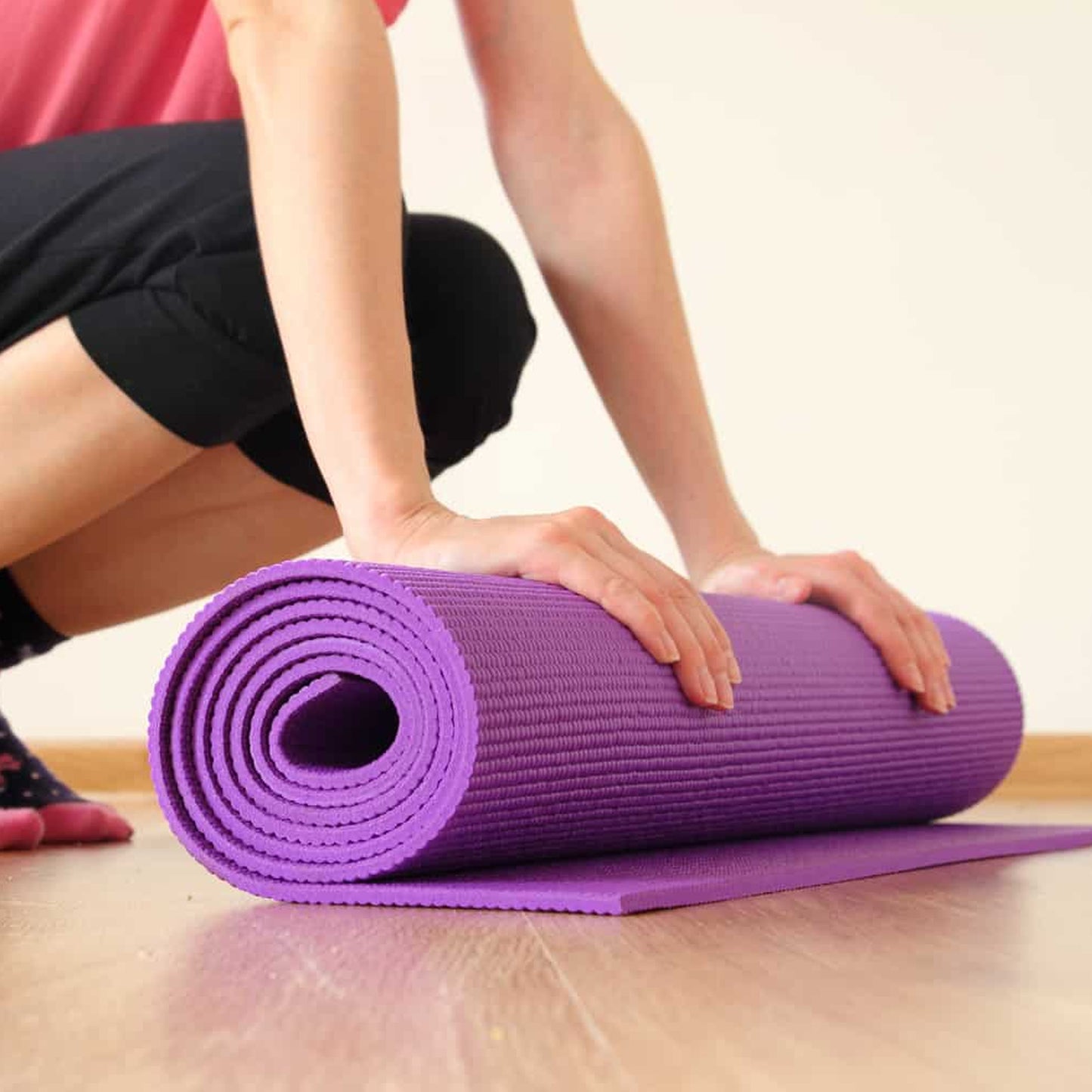 Premium 15mm Extra Thick Yoga Mat Non-Slip NBR Foam - Professional Exercise Mat for Yoga, Pilates & Home Fitness - Eco-Friendly Cushioned Workout Floor Mat with Carry Strap - Anti-Tear Design
