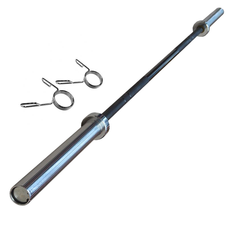 Premium Olympic 2" Barbell - Professional Strength Training Bar - Multi-Length Options (4ft, 5ft, 6ft, 7ft) - High Capacity Steel Construction - Complete with Spring Collars - Perfect for Home Gym