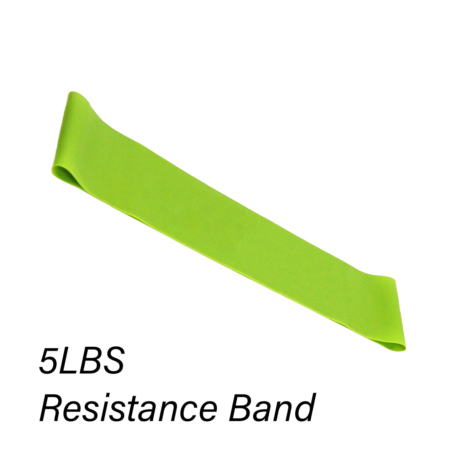 Premium Resistance Band Light Set - Complete 5 Level System for Strength Training, Stretching & Yoga - Natural Latex Loop Bands with Carrying Case - Portable Home Workout Equipment for All Fitness