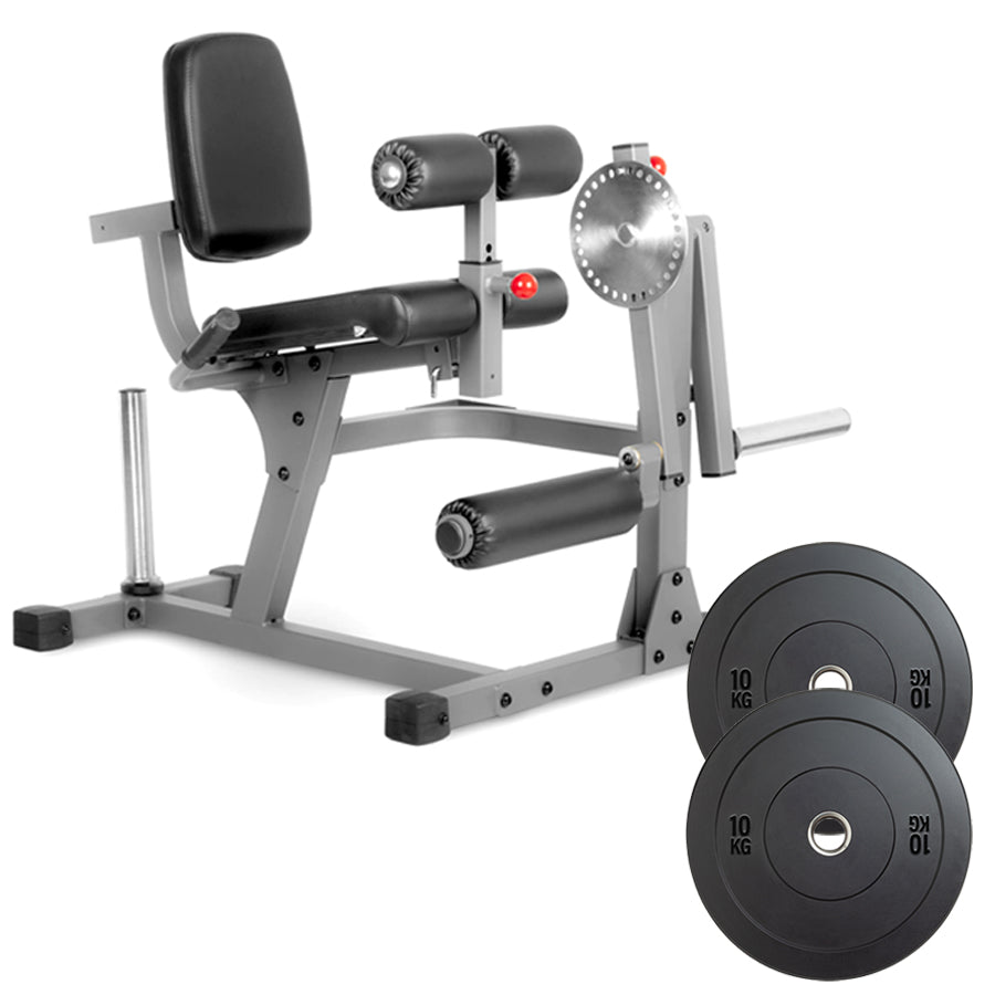 Pro-Grade Leg Extension & Curl Machine - Adjustable Dual Function Home Gym Equipment for Complete Quadriceps and Hamstring Development - Heavy-Duty Steel Frame with Cushioned Padding - Compact Design