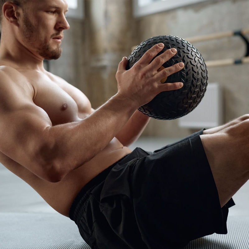 Professional Treaded Slam Balls - Heavy Duty Non-Bounce Medicine Balls for High-Intensity Power Training - Textured Grip Weighted Exercise Balls for Core Strength and Conditioning - Multiple Weight