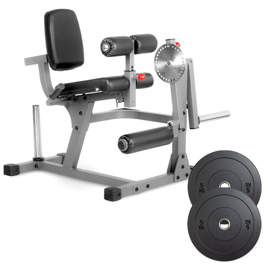 Pro-Grade Leg Extension & Curl Machine - Adjustable Dual Function Home Gym Equipment for Complete Quadriceps and Hamstring Development - Heavy-Duty Steel Frame with Cushioned Padding - Compact Design