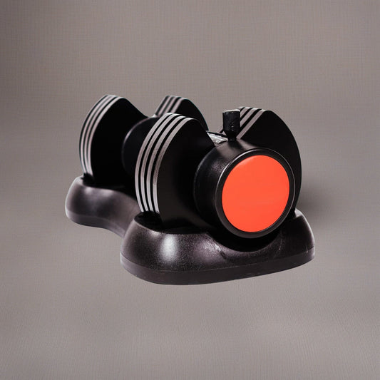 12.5kg Adjustable Dumbbell – 5-in-1 Quick Dial Weight | 2.5kg to 12.5kg Increments, Space-Saving Home Gym Fitness Equipment with ABS Base & Safety Lock