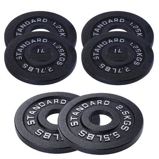Professional Cast Iron Weight Plates - Comprehensive Range for Strength Training - Available in Singles, Pairs & Complete Sets - Barbell & Dumbbell Compatible - Durable, Long-lasting Gym Performance