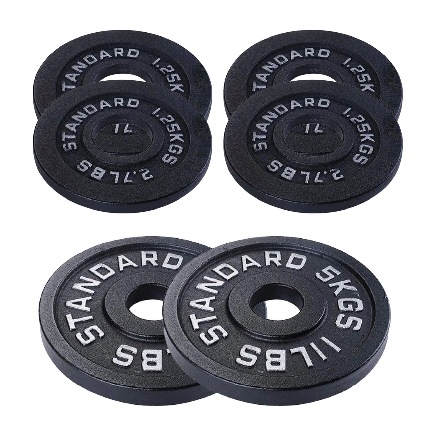 Professional Cast Iron Weight Plates - Comprehensive Range for Strength Training - Available in Singles, Pairs & Complete Sets - Barbell & Dumbbell Compatible - Durable, Long-lasting Gym Performance