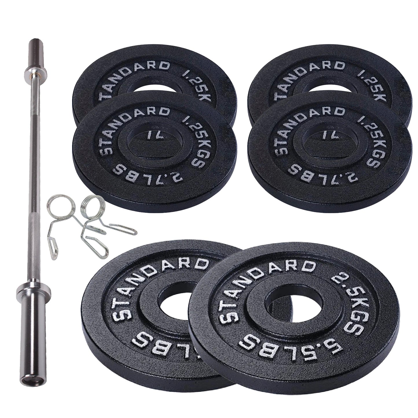 Professional Cast Iron Weight Plates - Comprehensive Range for Strength Training - Available in Singles, Pairs & Complete Sets - Barbell & Dumbbell Compatible - Durable, Long-lasting Gym Performance