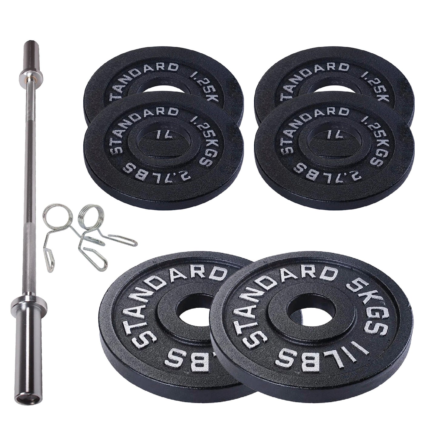 Professional Cast Iron Weight Plates - Comprehensive Range for Strength Training - Available in Singles, Pairs & Complete Sets - Barbell & Dumbbell Compatible - Durable, Long-lasting Gym Performance