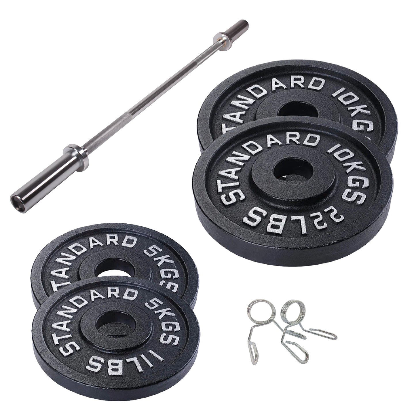 Professional Cast Iron Weight Plates - Comprehensive Range for Strength Training - Available in Singles, Pairs & Complete Sets - Barbell & Dumbbell Compatible - Durable, Long-lasting Gym Performance