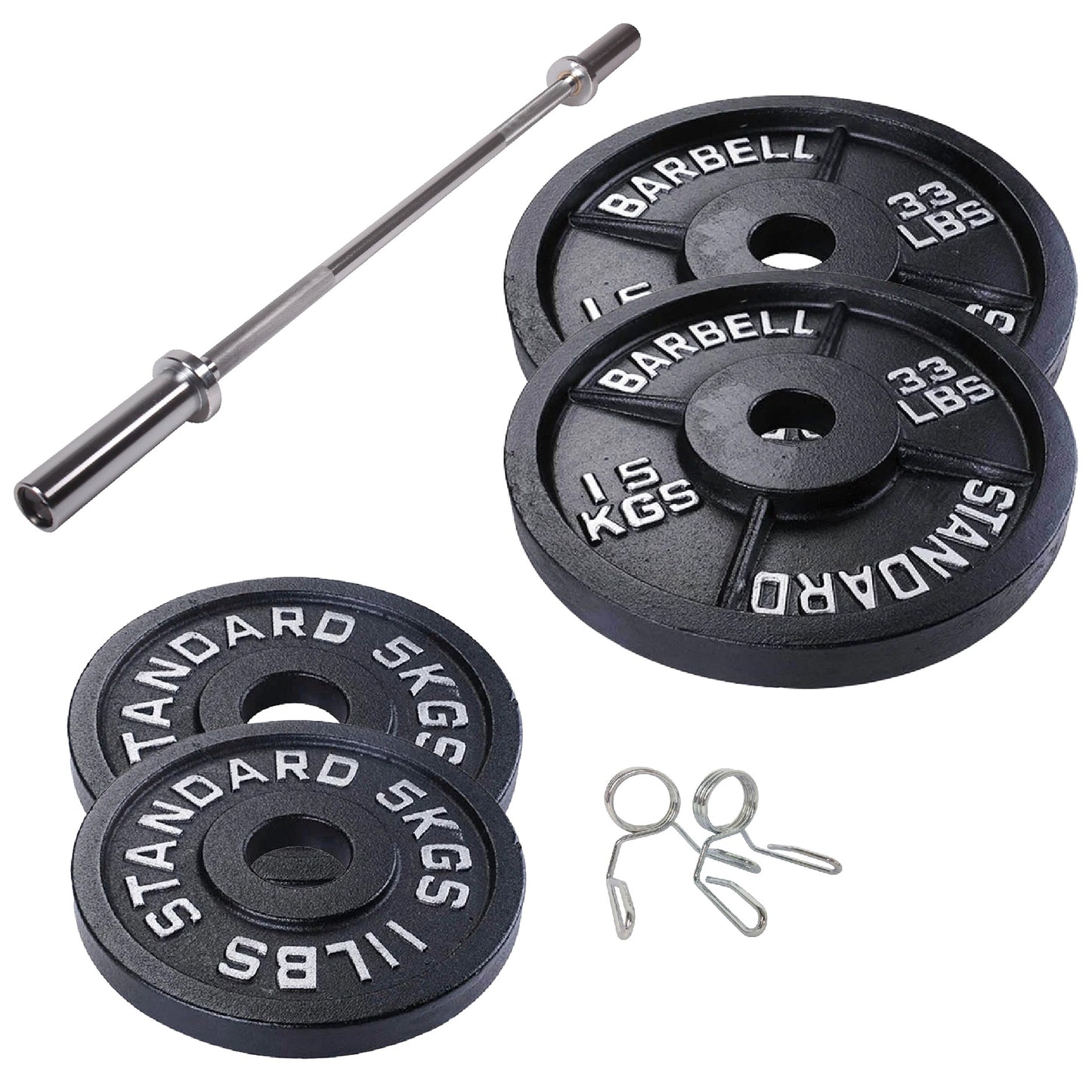 Professional Cast Iron Weight Plates - Comprehensive Range for Strength Training - Available in Singles, Pairs & Complete Sets - Barbell & Dumbbell Compatible - Durable, Long-lasting Gym Performance