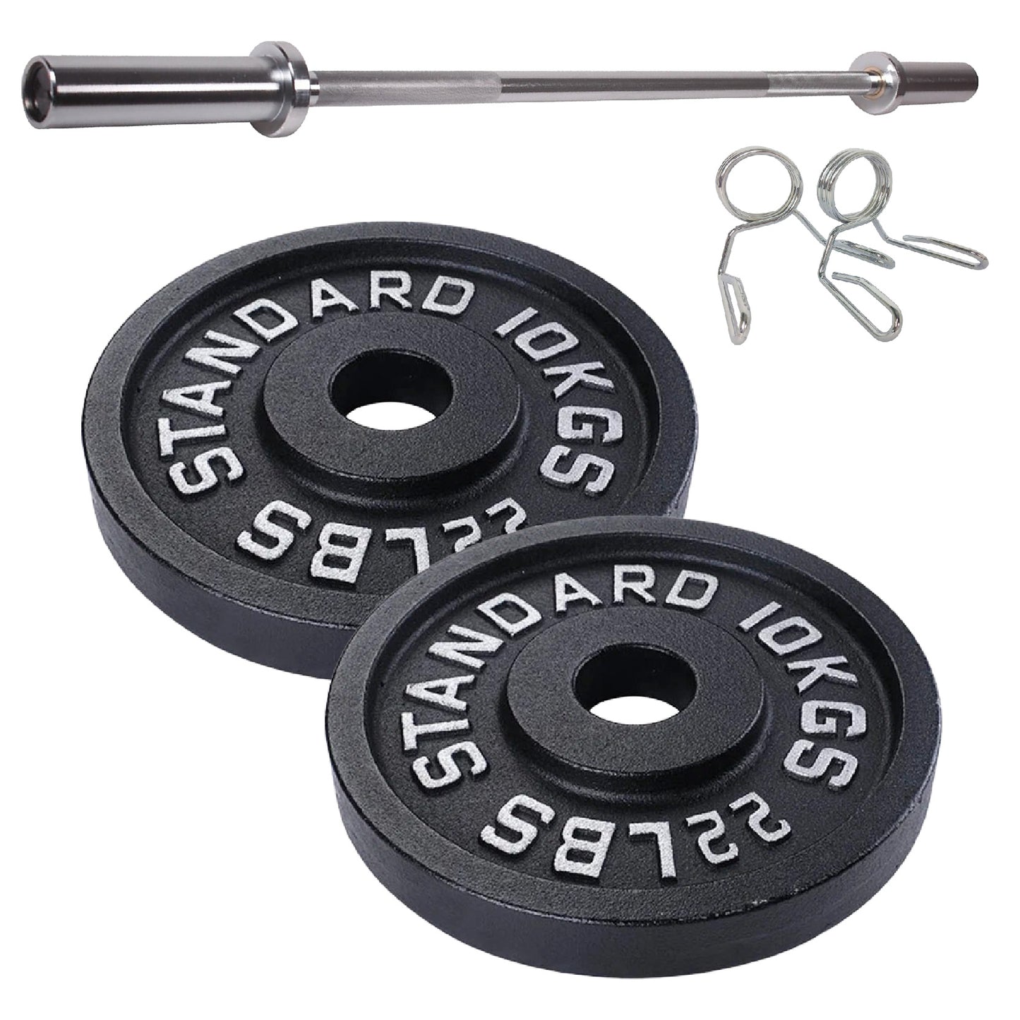 Professional Cast Iron Weight Plates - Comprehensive Range for Strength Training - Available in Singles, Pairs & Complete Sets - Barbell & Dumbbell Compatible - Durable, Long-lasting Gym Performance