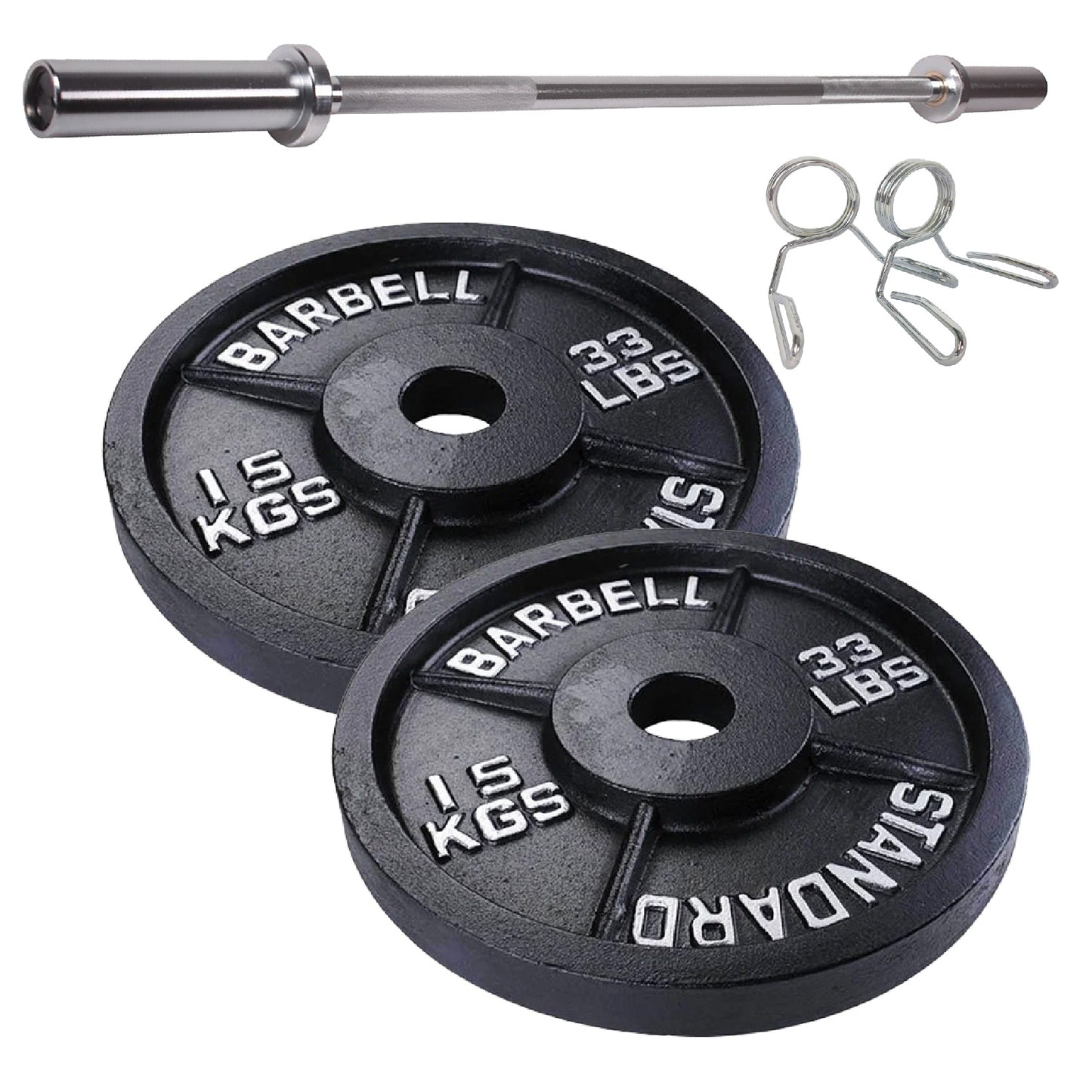 Professional Cast Iron Weight Plates - Comprehensive Range for Strength Training - Available in Singles, Pairs & Complete Sets - Barbell & Dumbbell Compatible - Durable, Long-lasting Gym Performance