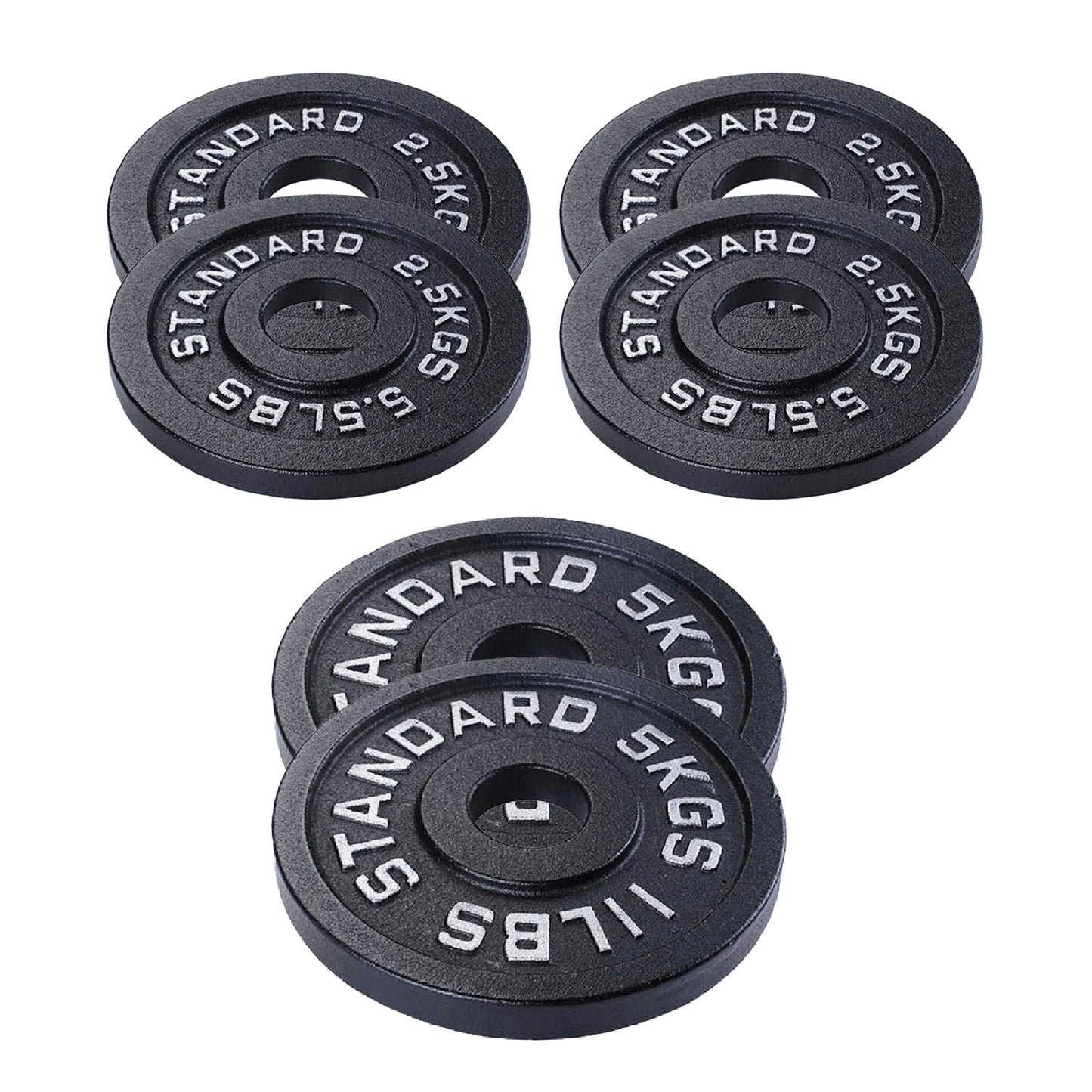 Professional Cast Iron Weight Plates - Comprehensive Range for Strength Training - Available in Singles, Pairs & Complete Sets - Barbell & Dumbbell Compatible - Durable, Long-lasting Gym Performance