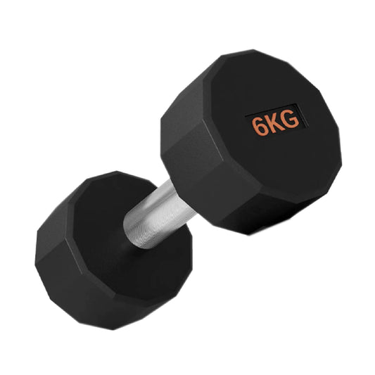 Round Hex Dumbbells with Anti-Roll Design - Premium Rubber-Coated Heads and Knurled Grip Handles - Available as Singles, Pairs or Complete Sets with Optional Storage Rack - Professional Gym Quality