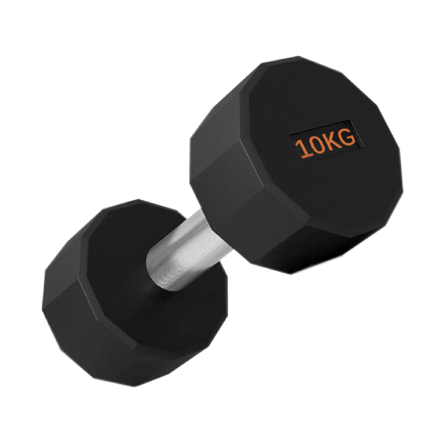 Round Hex Dumbbells with Anti-Roll Design - Premium Rubber-Coated Heads and Knurled Grip Handles - Available as Singles, Pairs or Complete Sets with Optional Storage Rack - Professional Gym Quality