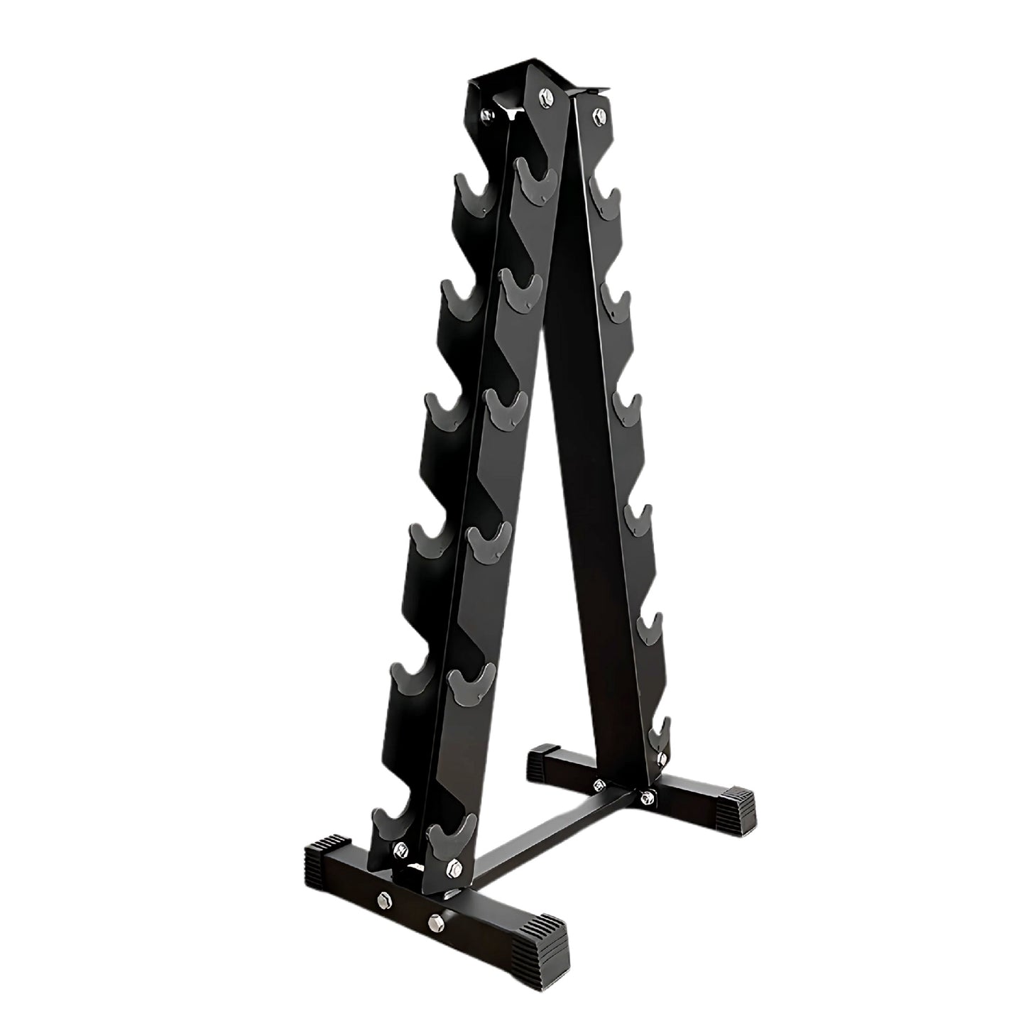Round Hex Dumbbells with Anti-Roll Design - Premium Rubber-Coated Heads and Knurled Grip Handles - Available as Singles, Pairs or Complete Sets with Optional Storage Rack - Professional Gym Quality