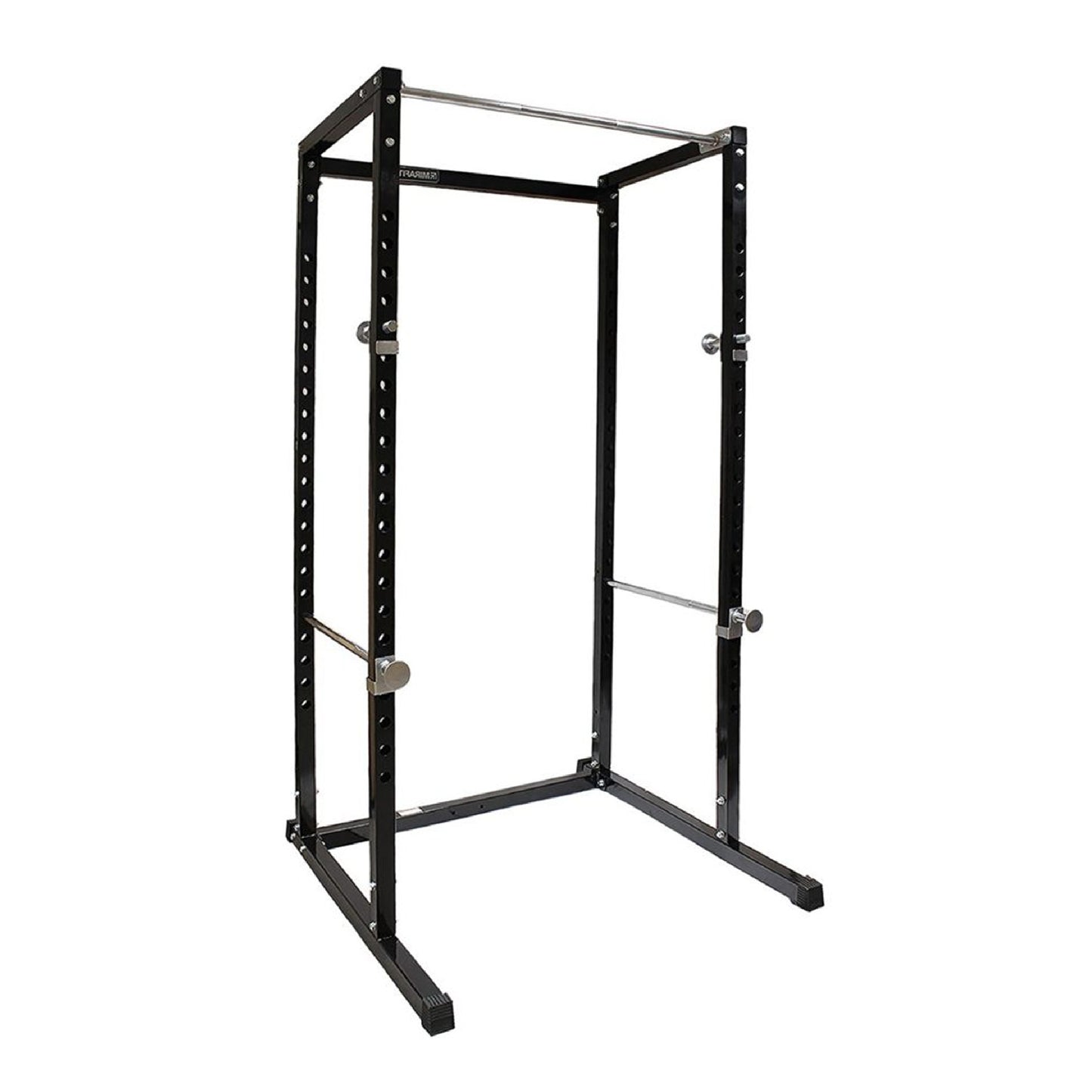G100 Power Rack Heavy-Duty Adjustable Squat Cage - Professional Strength Training Station with Integrated Pull-Up Bar - Reinforced Steel Construction for Maximum Stability - Customizable Workout Setup