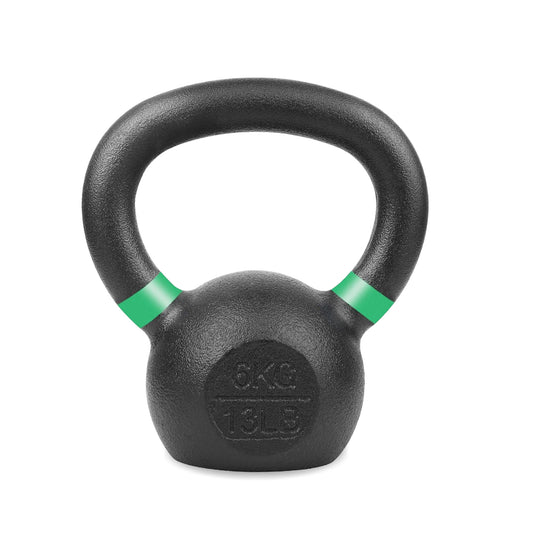 Cast Iron Kettlebells - Premium Solid Construction with Textured Wide Grip Handle - Multiple Weight Options for Strength Training, CrossFit, HIIT Workouts - Durable Home Gym Fitness Equipment for Full