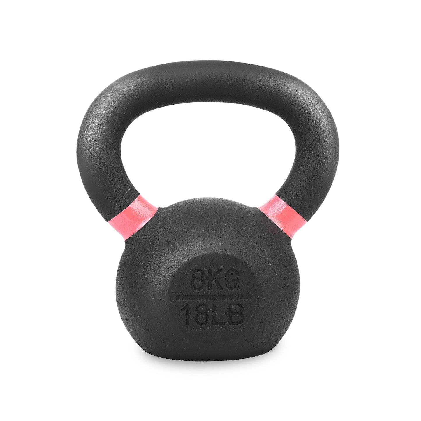 Cast Iron Kettlebells - Premium Solid Construction with Textured Wide Grip Handle - Multiple Weight Options for Strength Training, CrossFit, HIIT Workouts - Durable Home Gym Fitness Equipment for Full