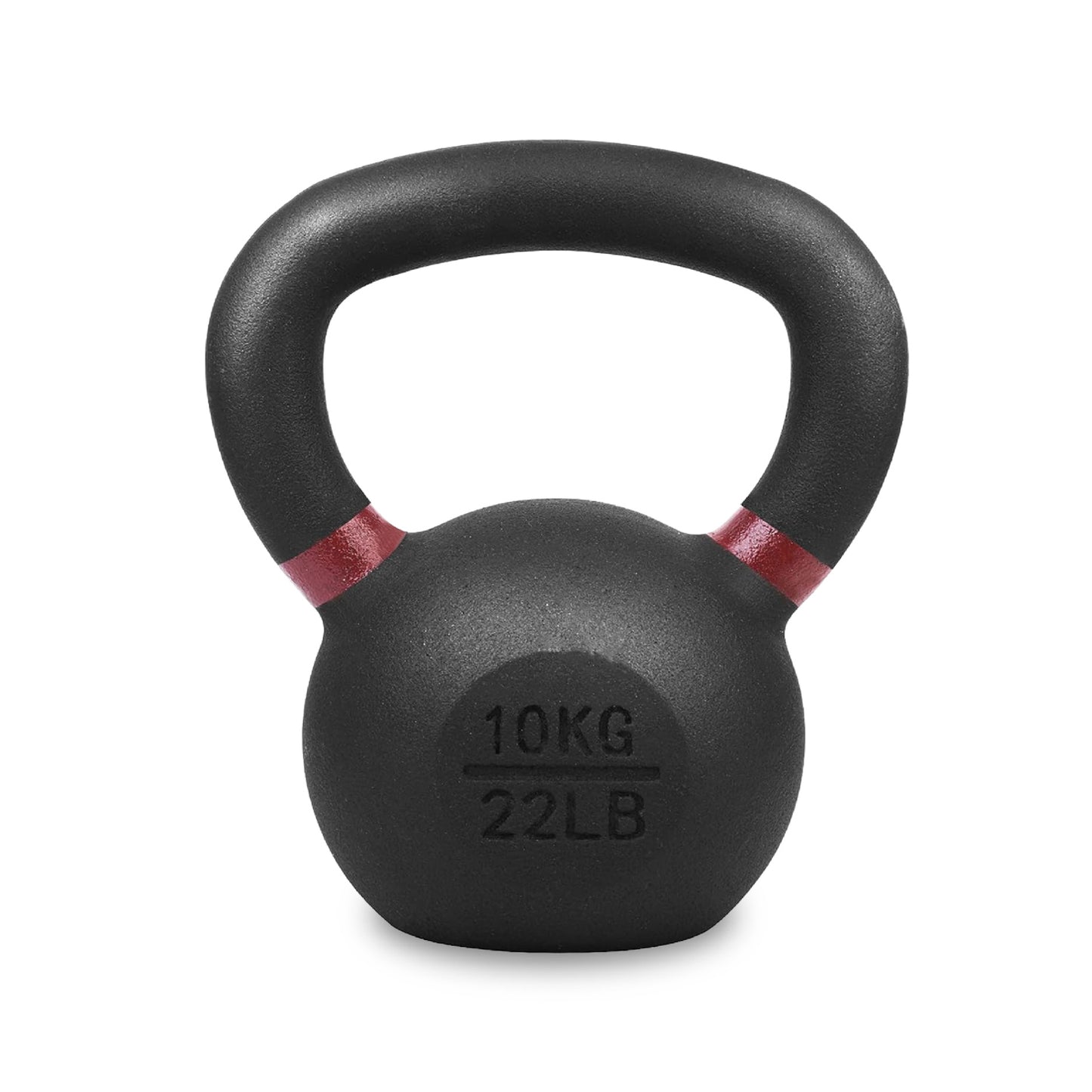 Cast Iron Kettlebells - Premium Solid Construction with Textured Wide Grip Handle - Multiple Weight Options for Strength Training, CrossFit, HIIT Workouts - Durable Home Gym Fitness Equipment for Full